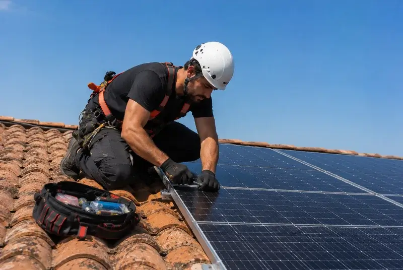 Maintenance et monitoring de panneaux solaires à Saint-Lunaire